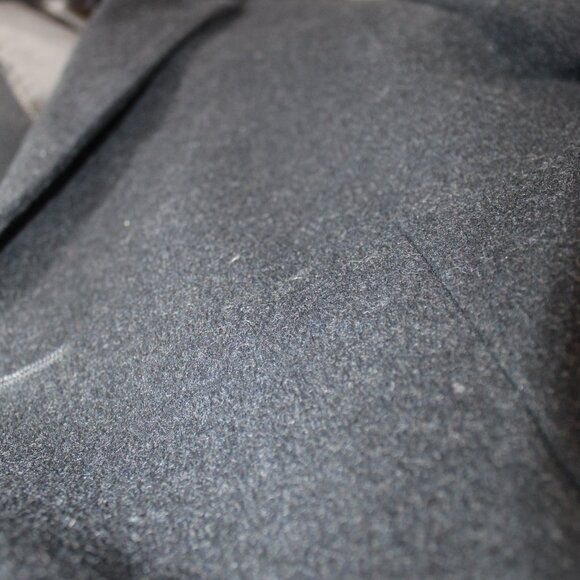 NWOT  $99 Hart Schaffner Marx Charcoal Wool/Cashmere Top Coat Overcoat 40S - Picture 8 of 16